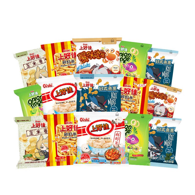 上好佳 零食组合口味5款共42包