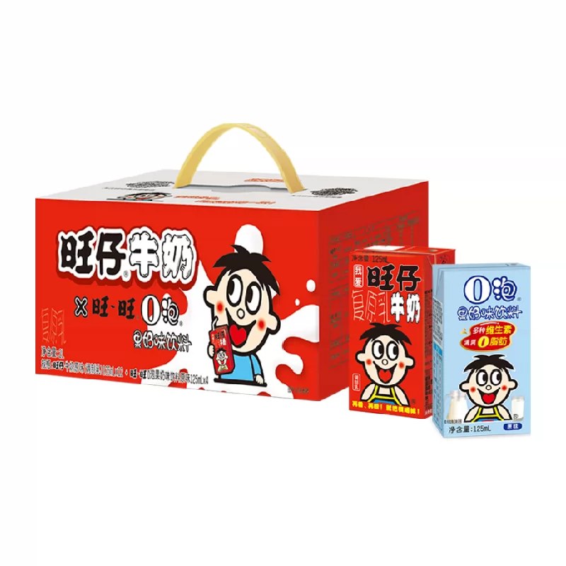 38亓，折1.1/盒‼️1、加2件旺旺 旺仔O泡组合装共245ml*16盒