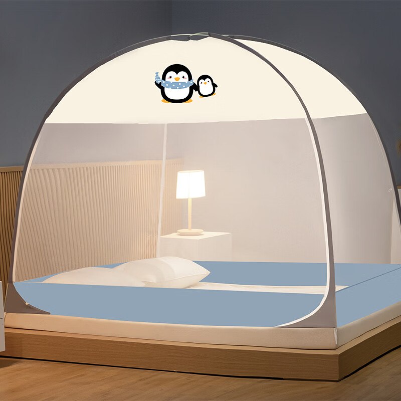 伊路卡 免安装蒙古包蚊帐①69元 1.5米床款