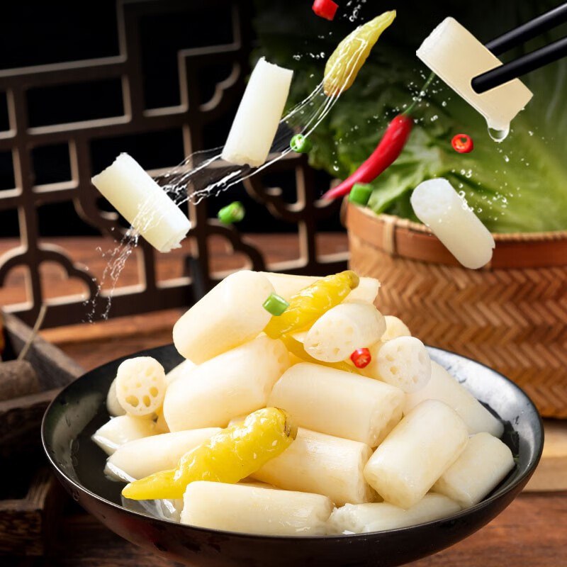 洪湖农家 泡椒藕带400g*2包'