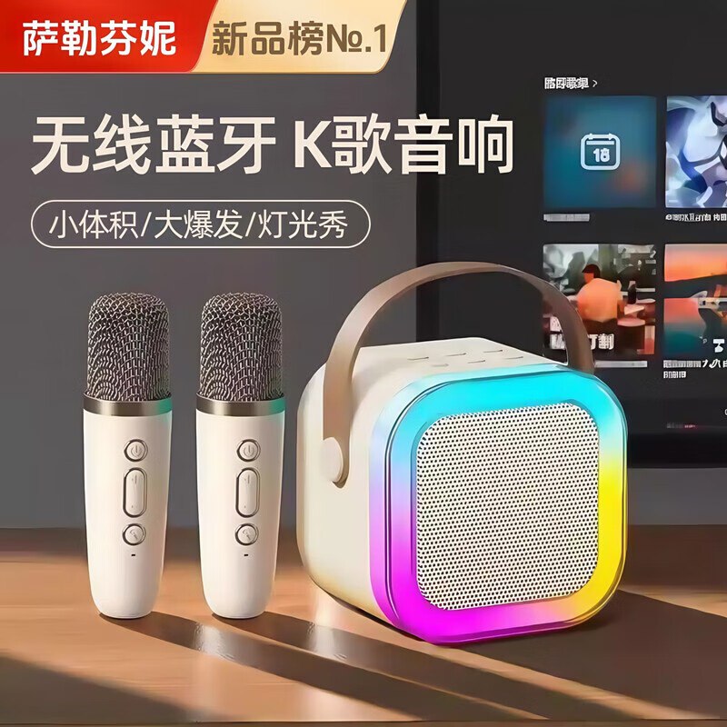 58元 萨勒芬妮 一体式无线话筒套装小音响