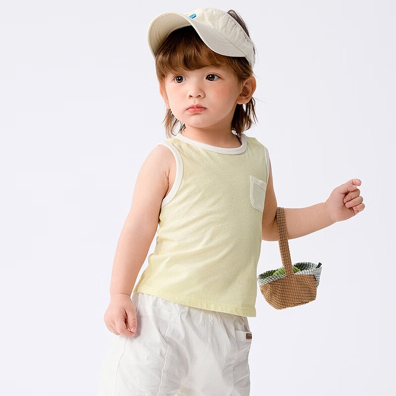 巴拉巴拉 宝宝背心吊带2件装领 